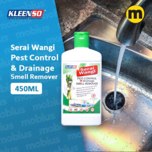 Kleenso Concentrated Serai Wangi Pest Control & Drainage Smell Remover 450ML Pengawal Pest & Pembuangan Bau Saliran
