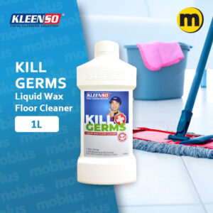 Kleenso Kill Germs Liquid Wax Floor Cleaner 1L Kill 99.9% Germs for Pet Areas, Rubbish, Kicthen & Toilet