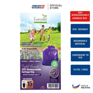 Everday M15 Lavender/Lemongrass Oxo-Biodegradable Garbage Bag M size - Lavender/Lemongrass