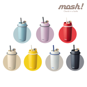 MOSH! LATTE TUMBLER WITH STRAW 480ML