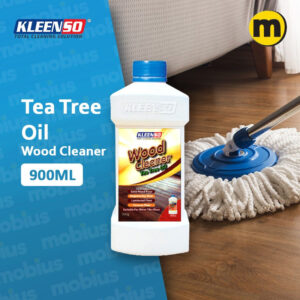 KLEENSO 9 in 1 Wood Floor Cleaner Tea Tree Oil 900ML anti bacterial, reduce inserts, non-sticky and extra shining clean