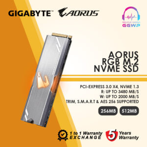 GIGABYTE AORUS M.2 NVMe SSD 256GB/512GB