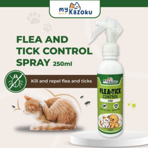 myKazoku Flea and Tick Control Spray 250ml Repels Mites Lice Mosquitoes Safe for Dogs Cats